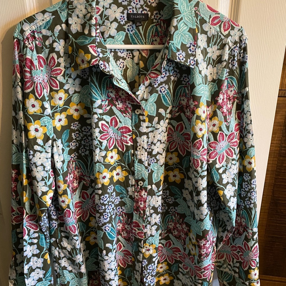 Talbots Women’s Floral Shirt - Multicolor